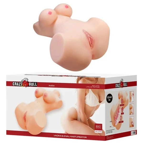 Annie Xxl Vaginal und Analmasturbator mit Brustfleisch von Crazy Bull