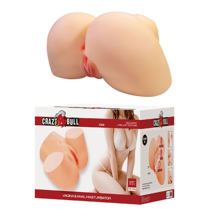 Liora Xxl Doppelter Vaginal- und Analmasturbator von Crazy Bull