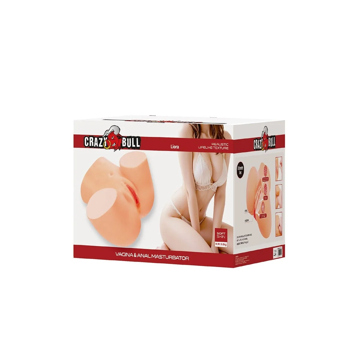 Liora Xxl Doppelter Vaginal- und Analmasturbator von Crazy Bull