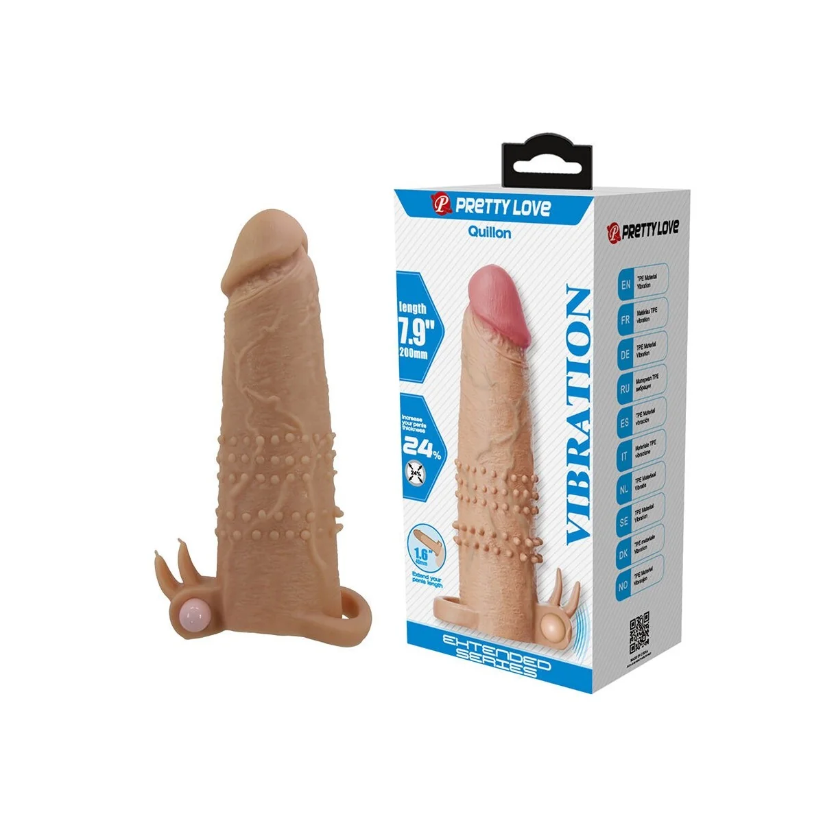 Quillon Penishülle mit Klitorisstimulator und Vibration von For Him