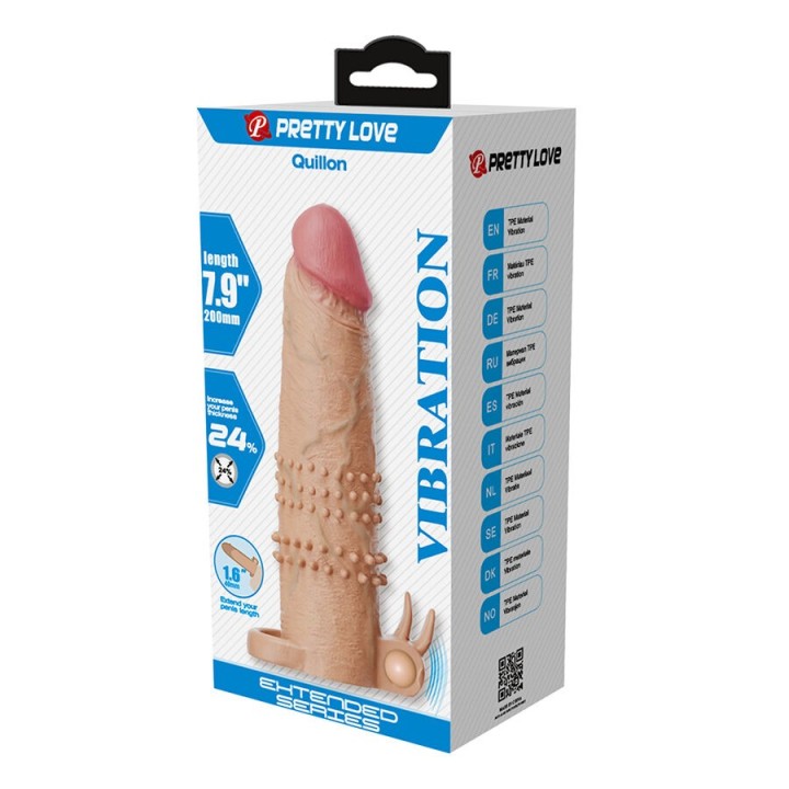 Quillon Penishülle mit Klitorisstimulator und Vibration von For Him