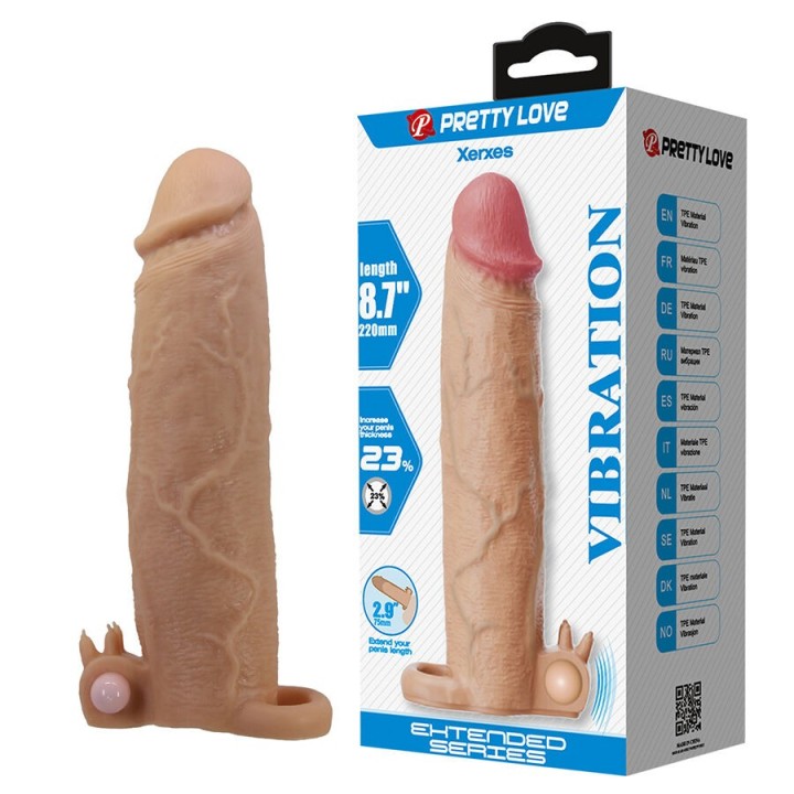 Xerxes Penishülle mit Klitoralstimulator und Vibration von For Him