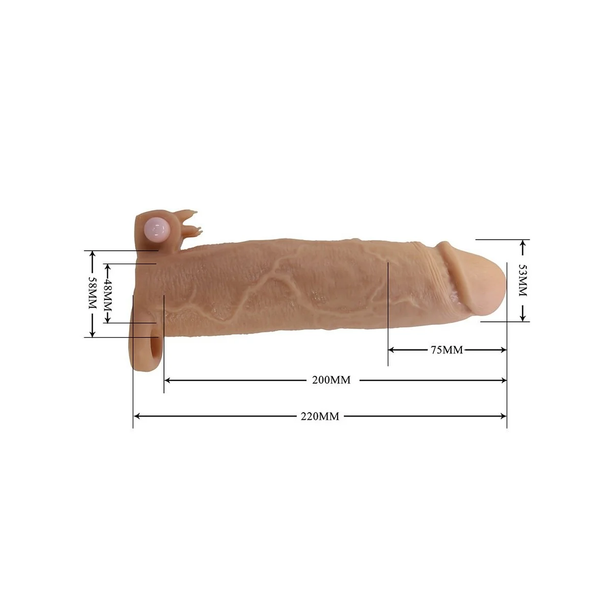 Xerxes Penishülle mit Klitoralstimulator und Vibration von For Him