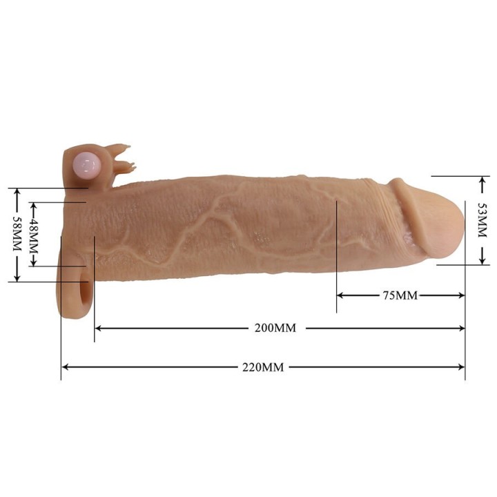 Xerxes Penishülle mit Klitoralstimulator und Vibration von For Him