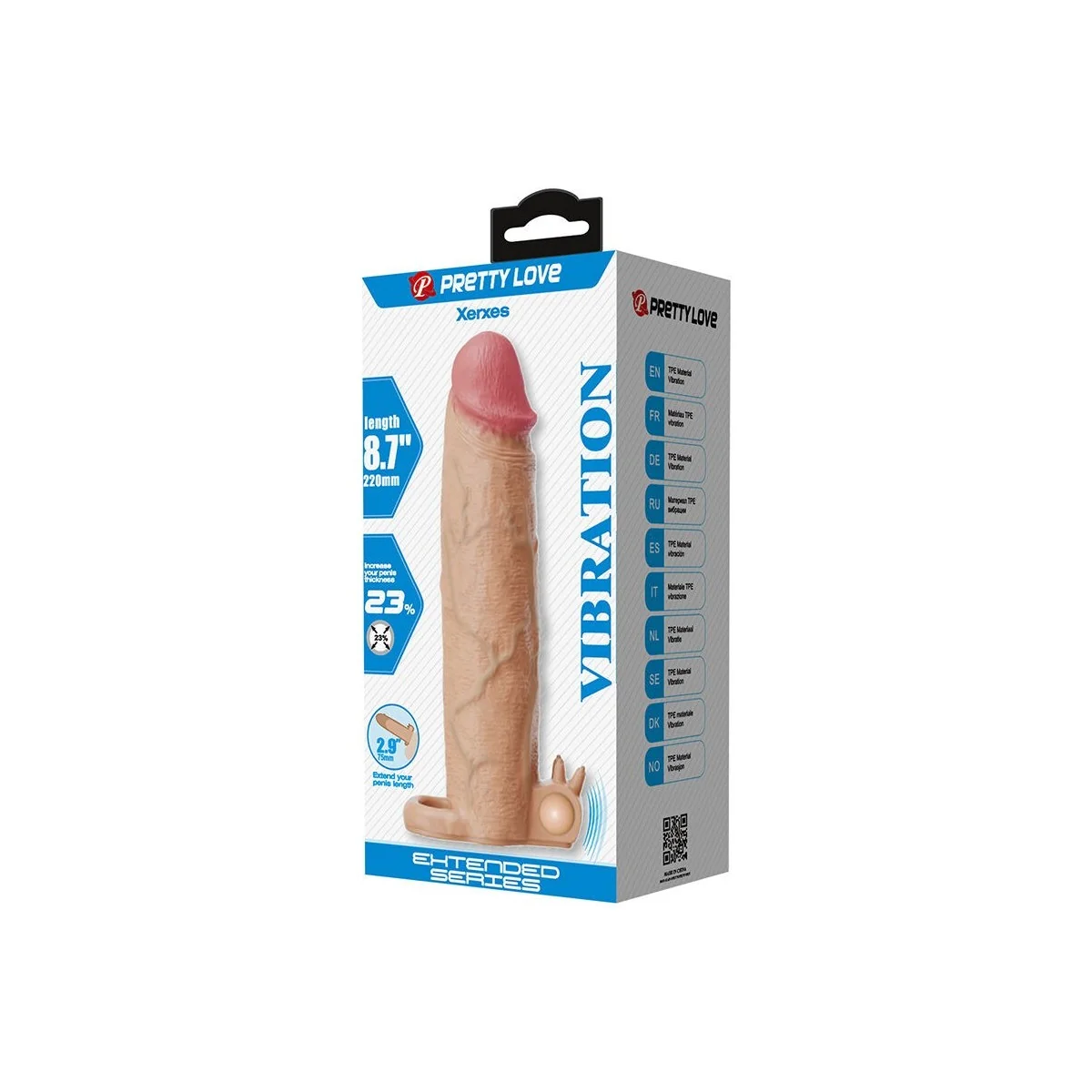 Xerxes Penishülle mit Klitoralstimulator und Vibration von For Him