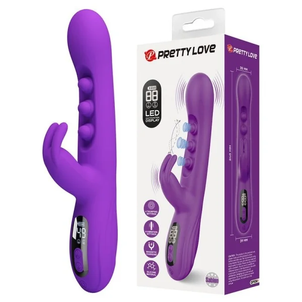 Sabien Rabbit Vibrator mit Klopfstimulation und Lila Led von High Tech