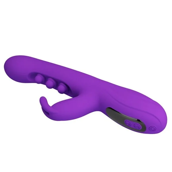 Sabien Rabbit Vibrator mit Klopfstimulation und Lila Led von High Tech