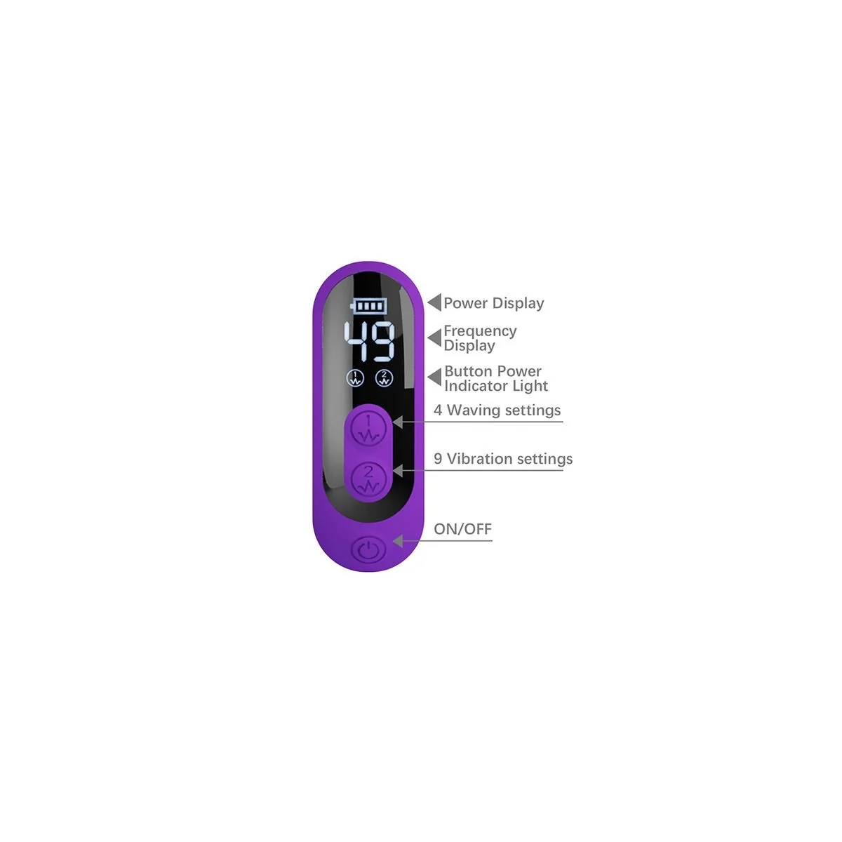 Sabien Rabbit Vibrator mit Klopfstimulation und Lila Led von High Tech