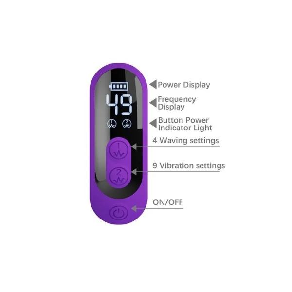 Sabien Rabbit Vibrator mit Klopfstimulation und Lila Led von High Tech