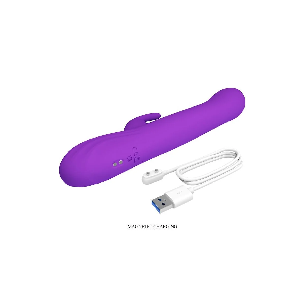Sabien Rabbit Vibrator mit Klopfstimulation und Lila Led von High Tech