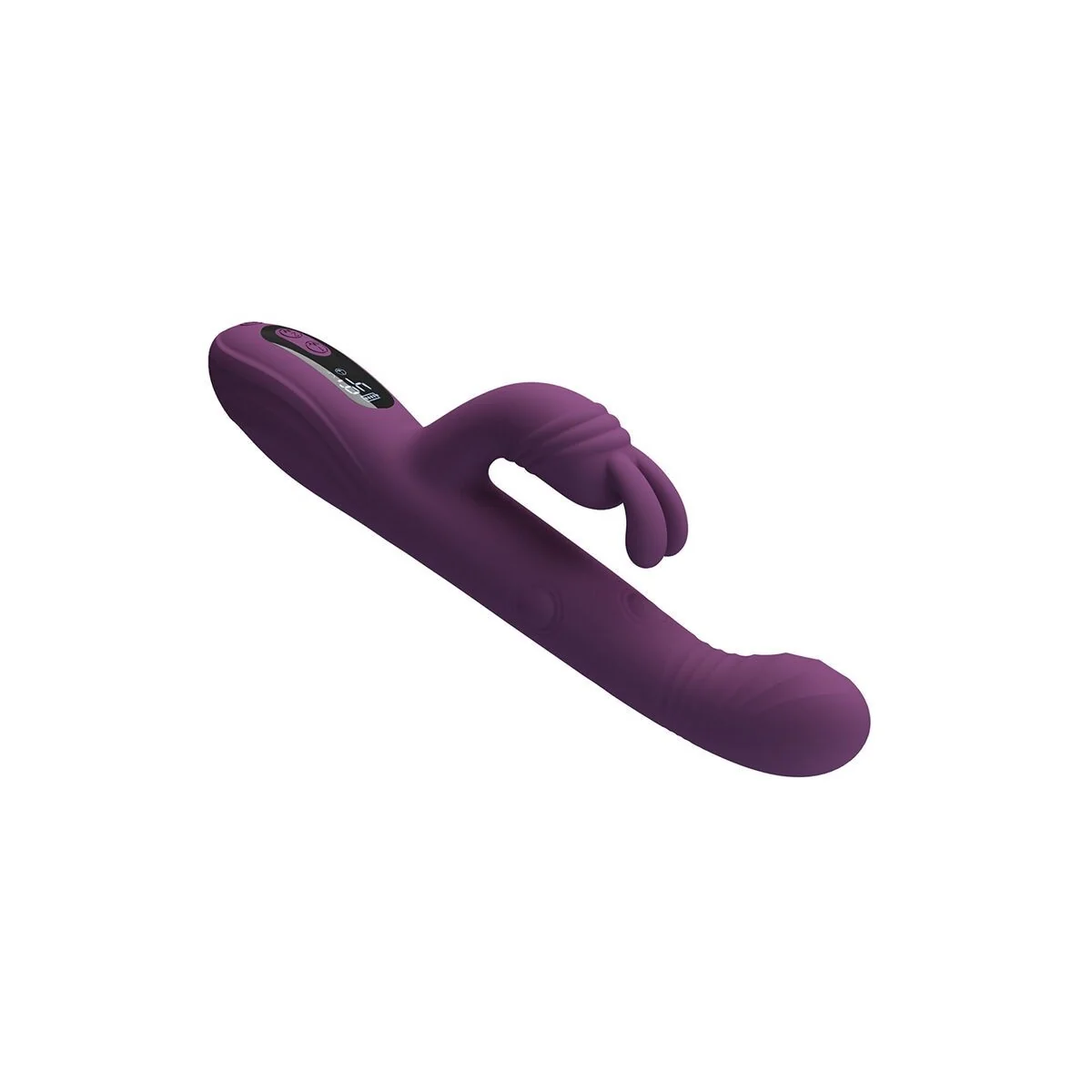 Dee Multifunktions-Hasenvibrator mit Oszillierender und Perkussiver Funktion, Lila von High Tech