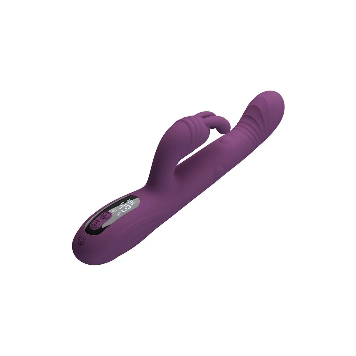 Dee Multifunktions-Hasenvibrator mit Oszillierender und Perkussiver Funktion, Lila von High Tech