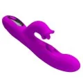 Yalanda Hase Oszillierender Vibrator mit Led-Anzeige, Lila von High Tech