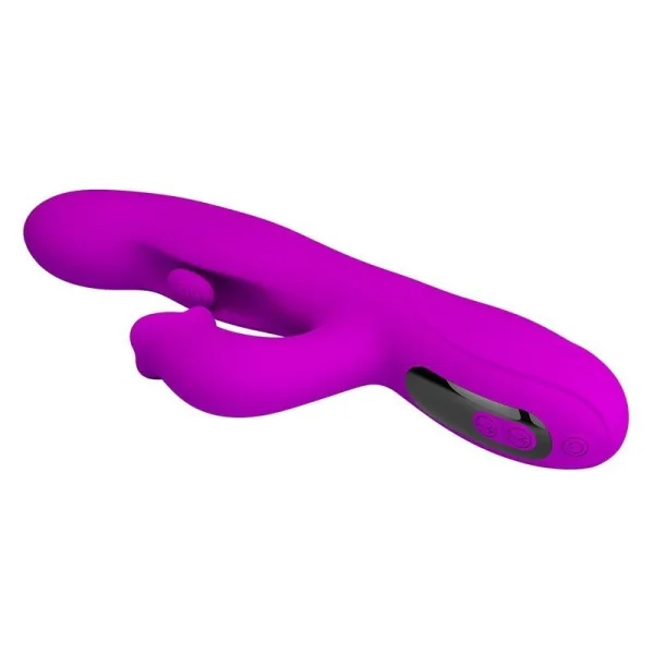 Yalanda Hase Oszillierender Vibrator mit Led-Anzeige, Lila von High Tech