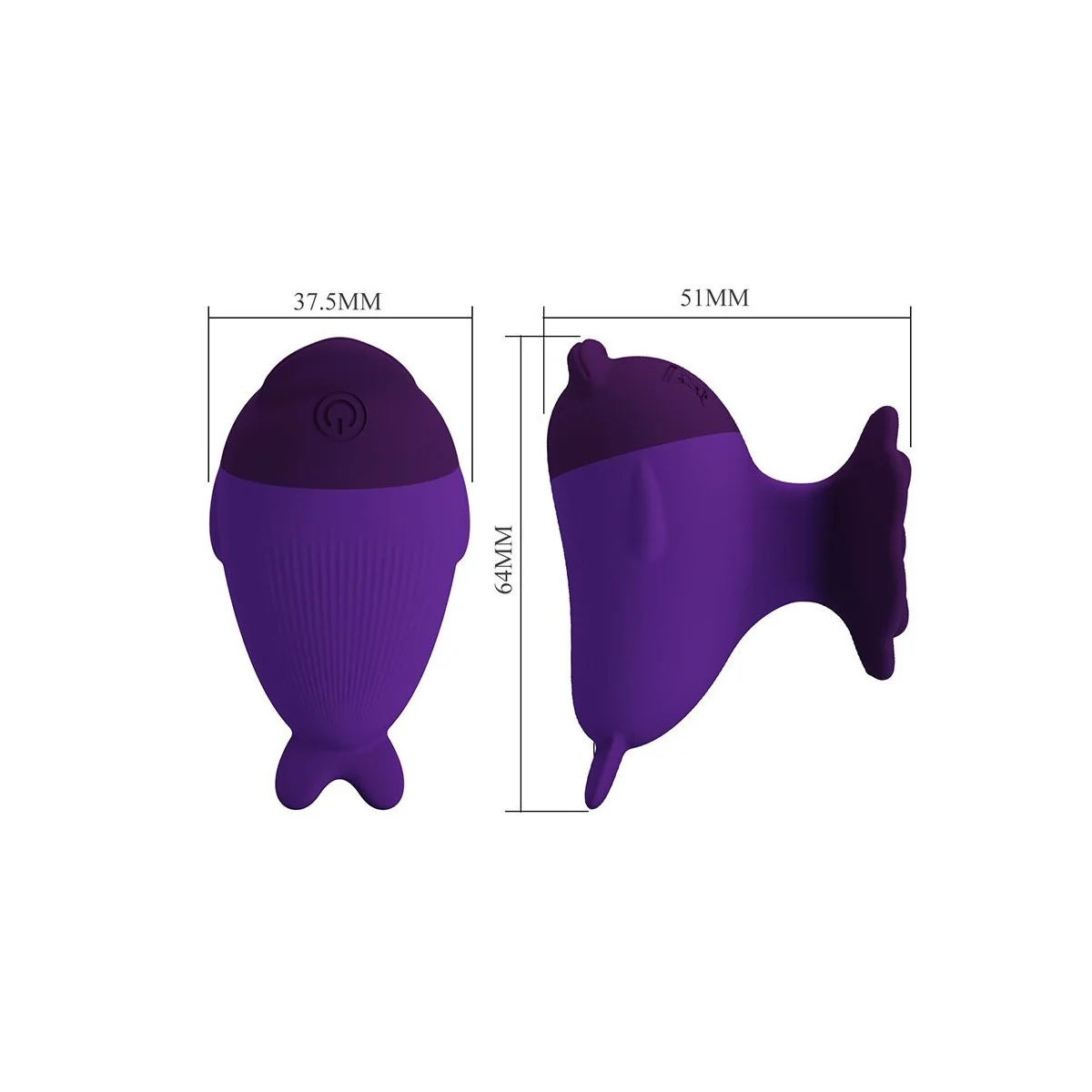 Dolphin Mini Vibrator mit Clip von Fun Toys