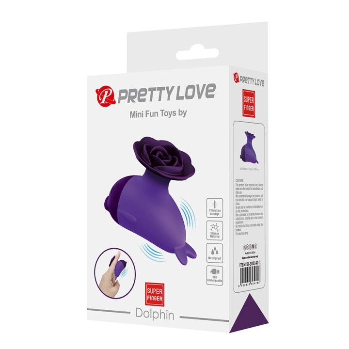 Dolphin Mini Vibrator mit Clip von Fun Toys