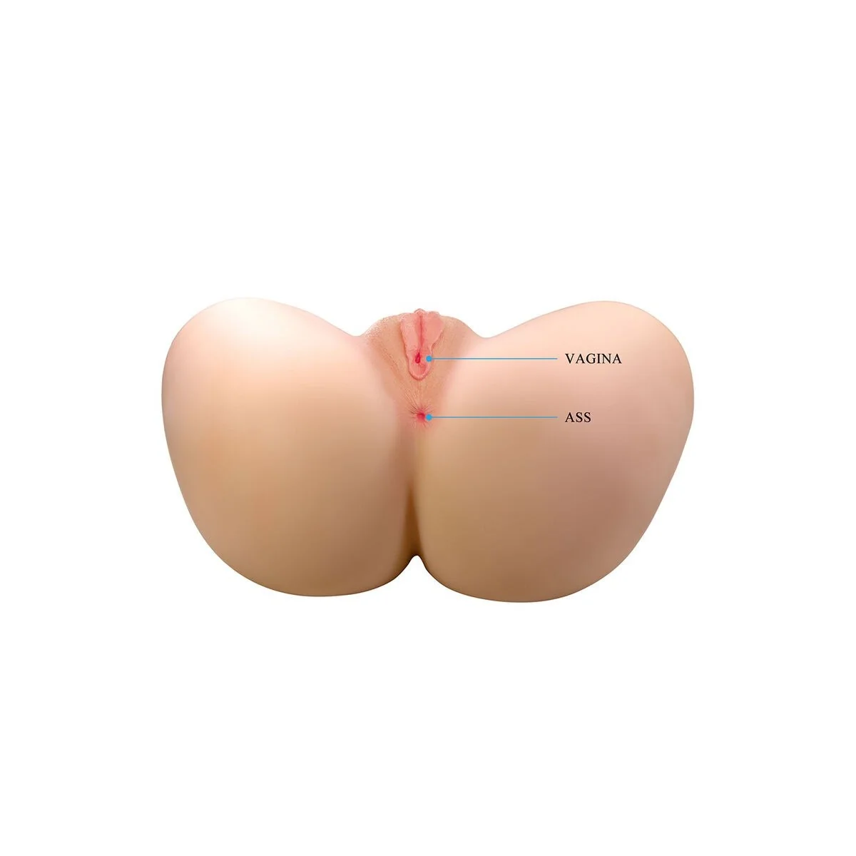 Vivian Doppelter Vaginal- und Analvibrationsmasturbator Flesh von Crazy Bull