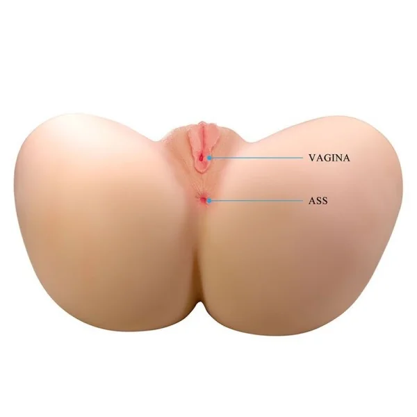 Vivian Doppelter Vaginal- und Analvibrationsmasturbator Flesh von Crazy Bull