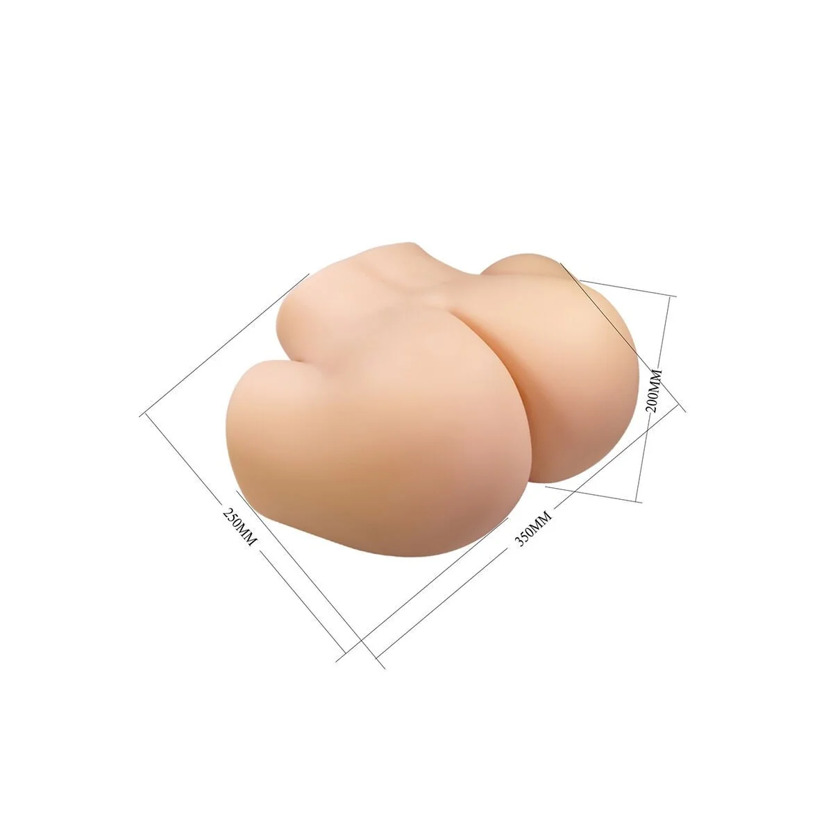 Vivian Doppelter Vaginal- und Analvibrationsmasturbator Flesh von Crazy Bull