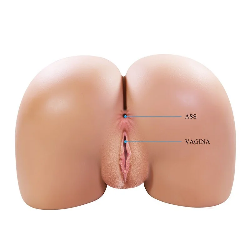 Julia Xxl Doppelter Vaginal- und Analvibrationsmasturbator Flesh von Crazy Bull