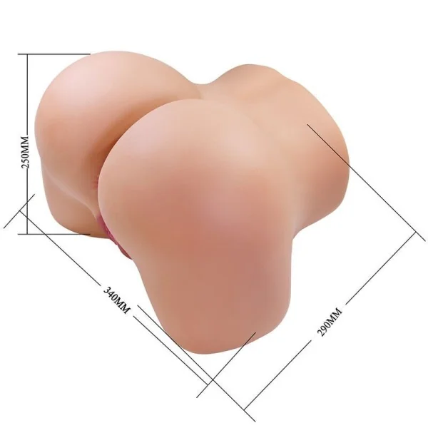 Julia Xxl Doppelter Vaginal- und Analvibrationsmasturbator Flesh von Crazy Bull