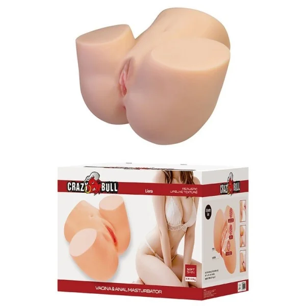 Liora Xxl Doppelter Vaginal- und Anal-Vibrationsmasturbator von Crazy Bull