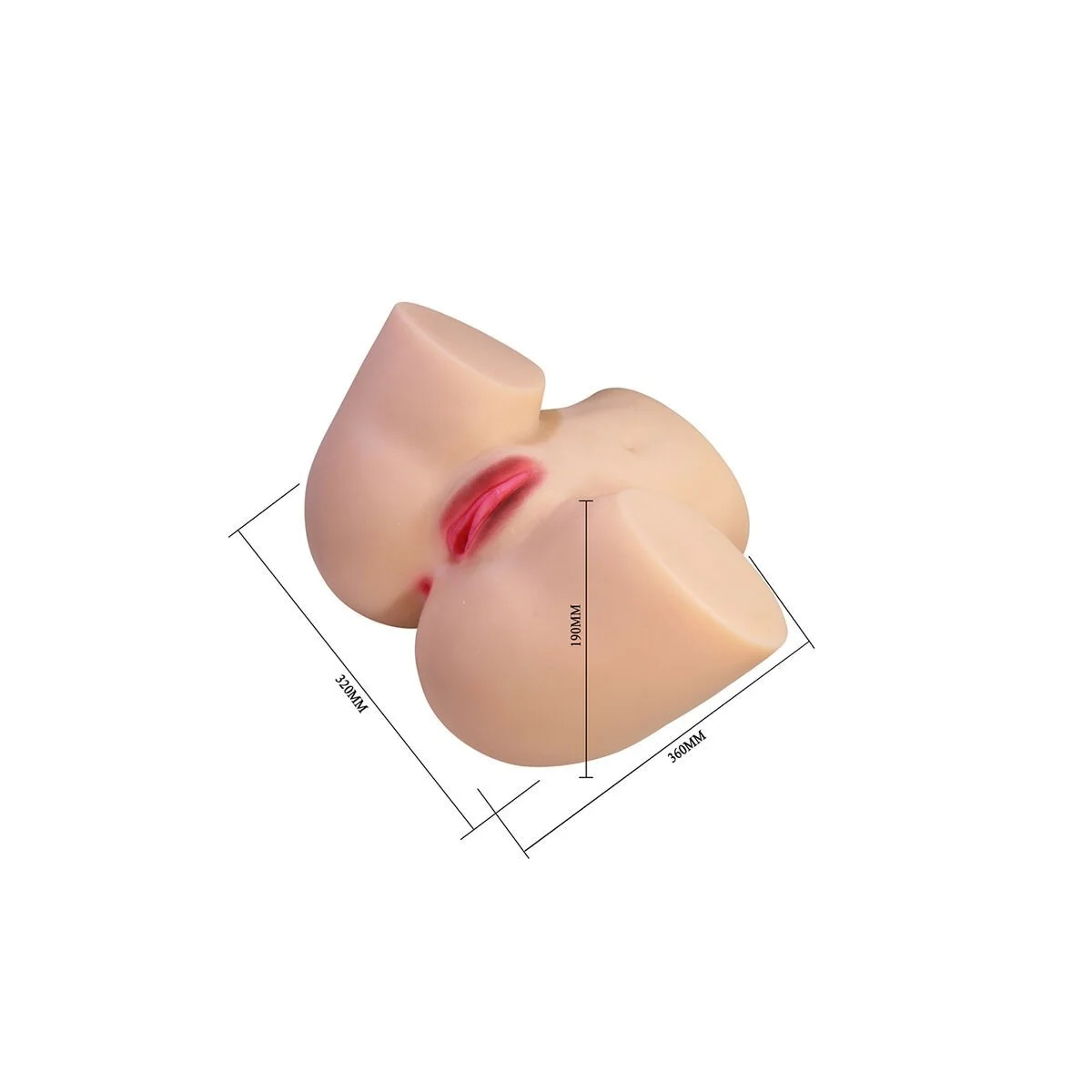 Liora Xxl Doppelter Vaginal- und Anal-Vibrationsmasturbator von Crazy Bull