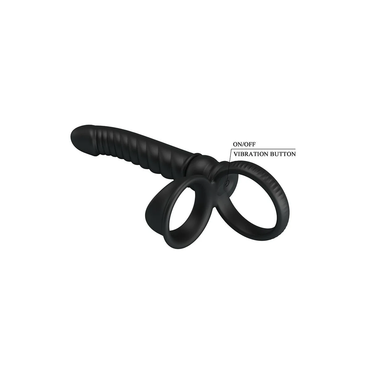 Merritt Analvibrator mit Ring und Vibrationsfunktion, Schwarz von For Him