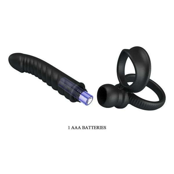 Merritt Analvibrator mit Ring und Vibrationsfunktion, Schwarz von For Him