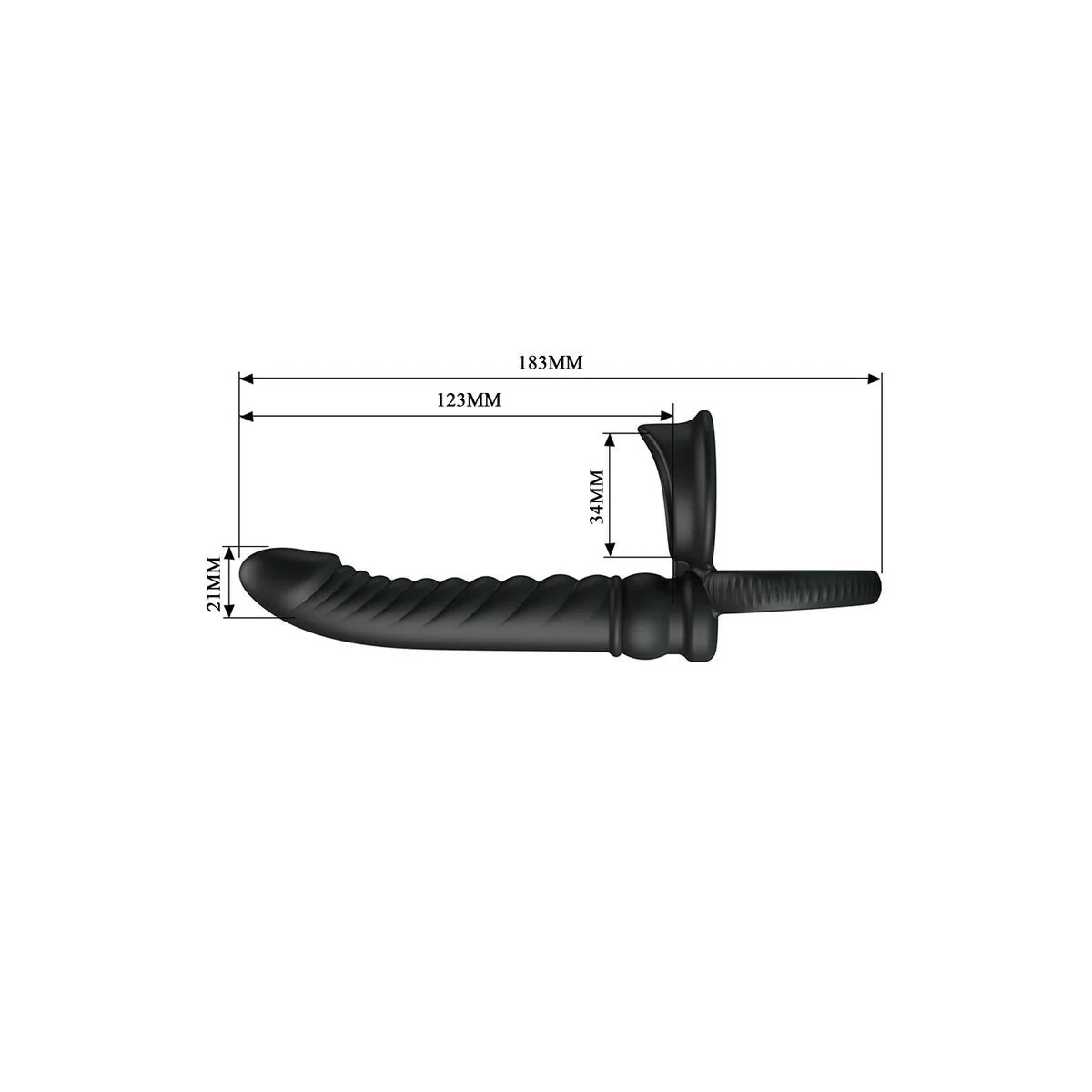 Merritt Analvibrator mit Ring und Vibrationsfunktion, Schwarz von For Him