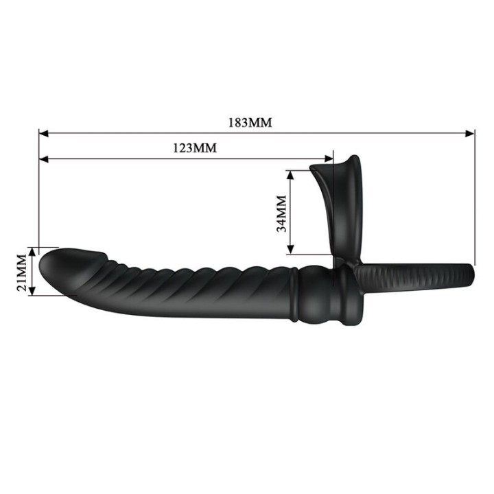 Merritt Analvibrator mit Ring und Vibrationsfunktion, Schwarz von For Him
