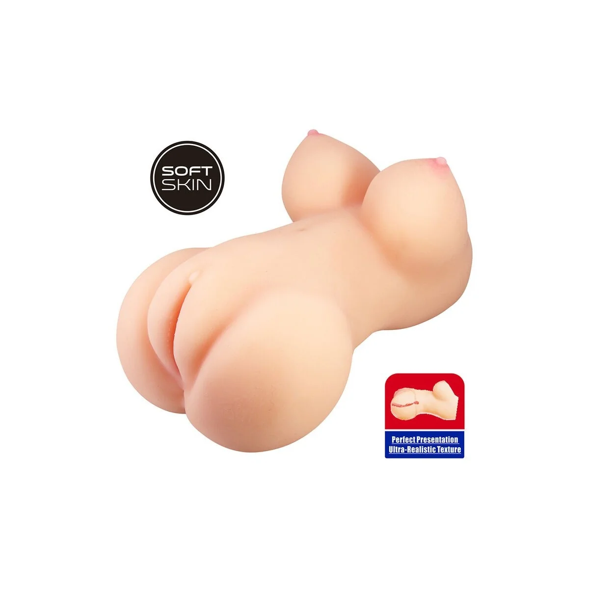 Mette Realistischer Arsch- und Vagina-Masturbator Aus Fleisch von Crazy Bull