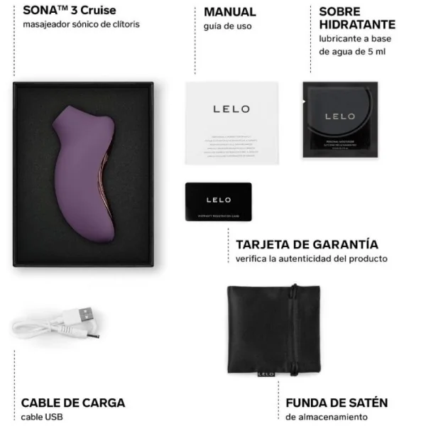 Sona 3 Cruise Sonic Klitormassager Plum von Lelo | Fesselliebe.de