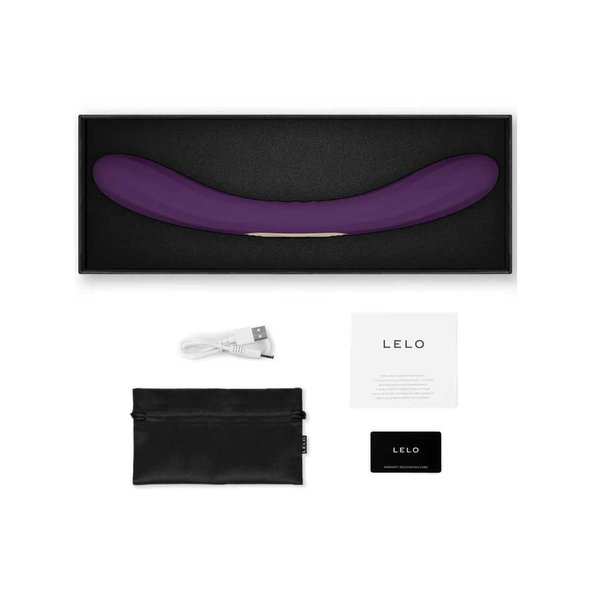 Boomerang Doppelender Vibrator Lila von Lelo