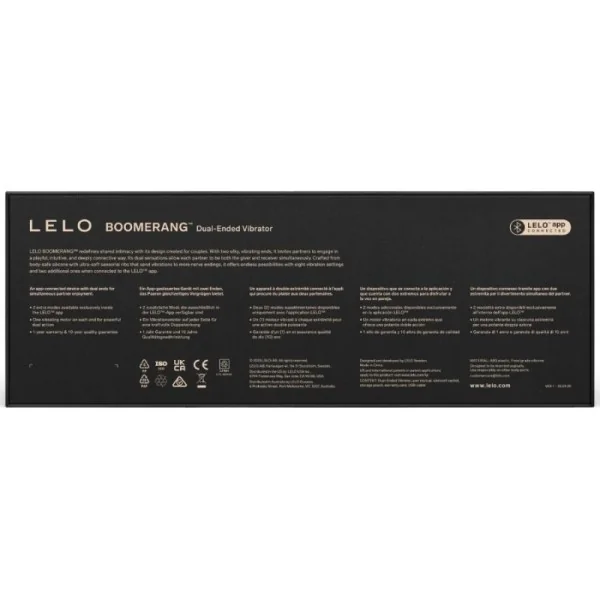 Boomerang Doppelender Vibrator Lila von Lelo