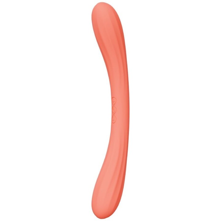 Boomerang Doppelender Vibrator Korallenrot von Lelo