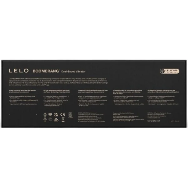 Boomerang Doppelender Vibrator Korallenrot von Lelo