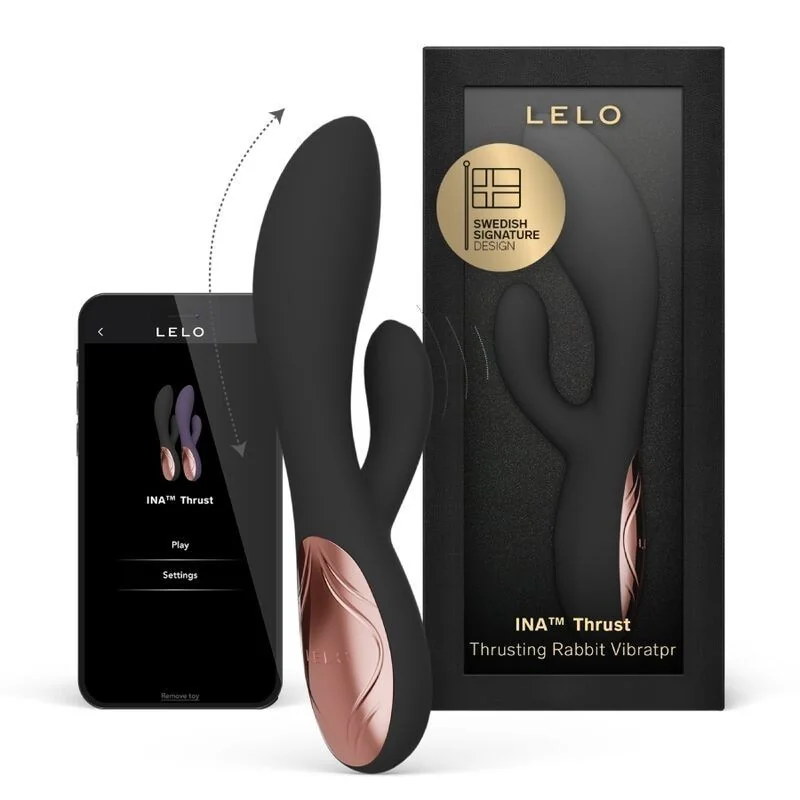 Ina Thrust Rabbit Stossvibrator Schwarz von Lelo