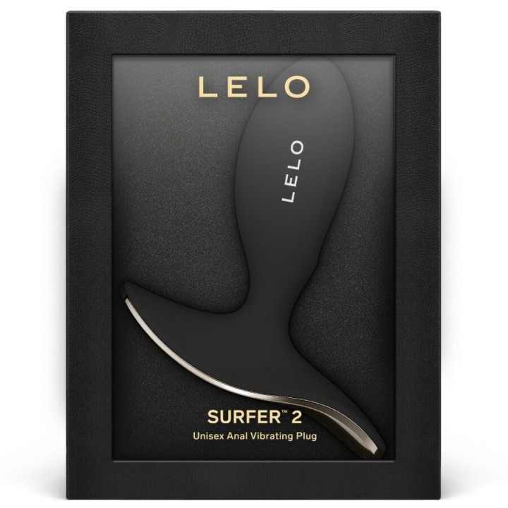 Surfer 2 Unisex Analvibrationsplug Schwarz von Lelo