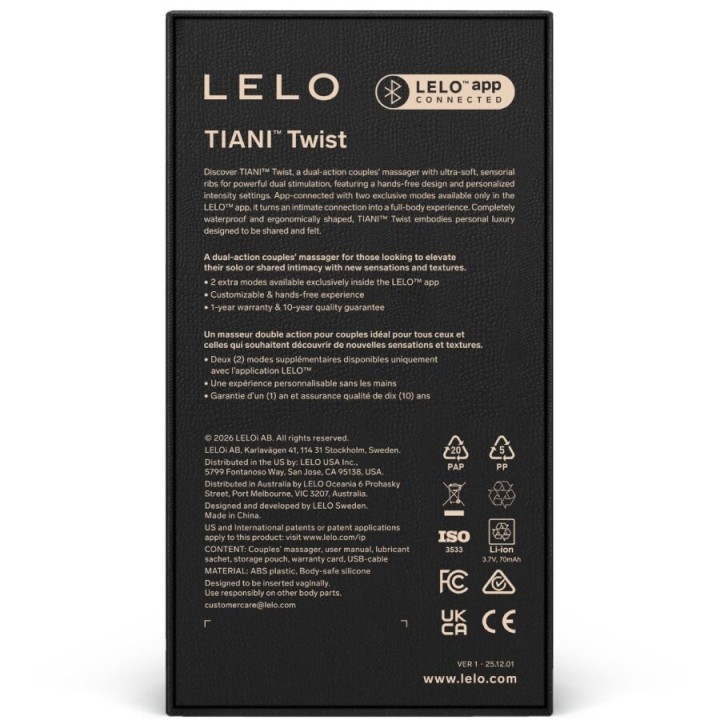 Tiani Twist Couples Vibrator Foam von Lelo