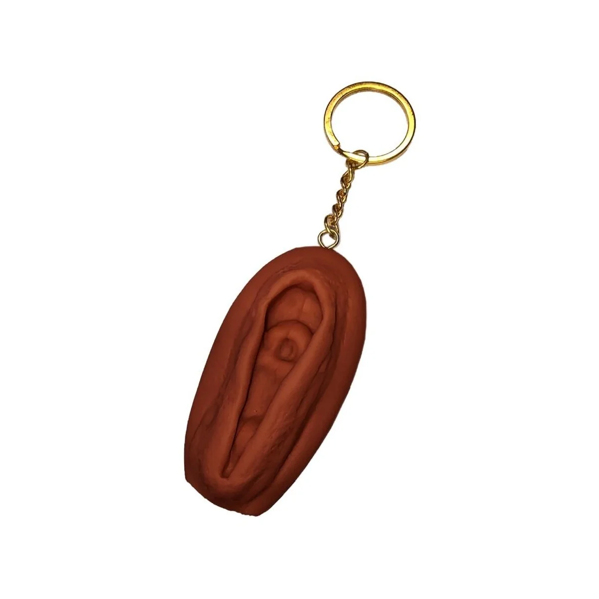Vagina-Schlüsselanhänger Dunkler Ton von Diablo Picante