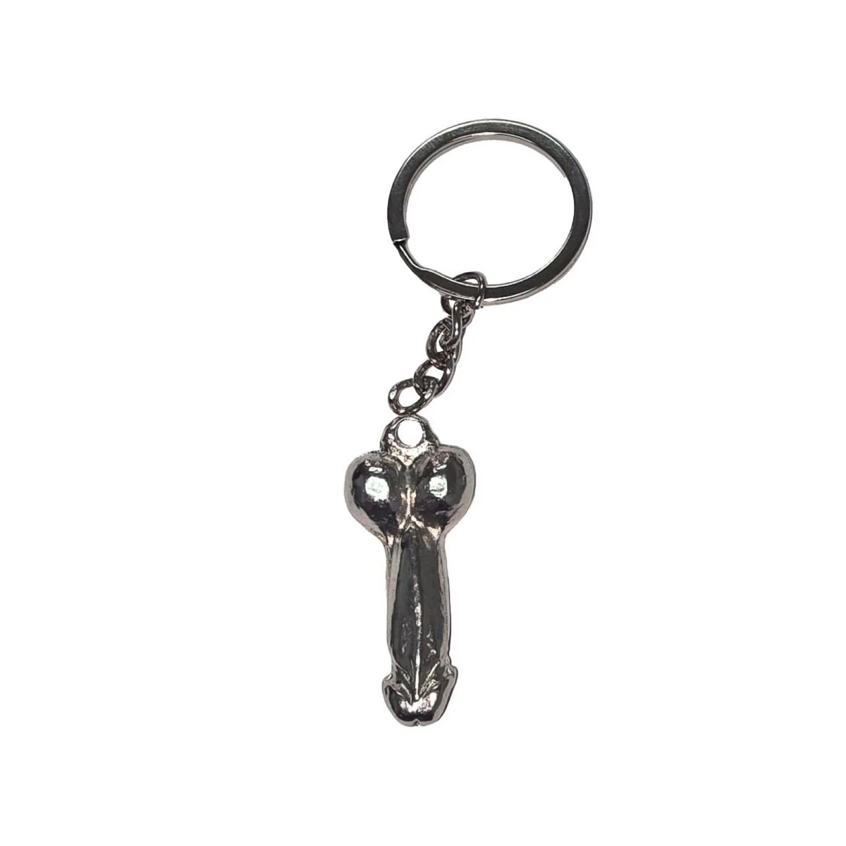 Silberner Penis-Schlüsselanhänger Aus Metall von Diablo Picante