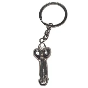 Silberner Penis-Schlüsselanhänger Aus Metall von Diablo Picante