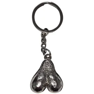 Silberne Eier Metall-Schlüsselanhänger von Diablo Picante