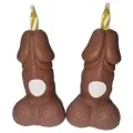 Penis-Geburtstagskerzen mit Zahlen, Dunkelt, 2 Stück von Diablo Picante