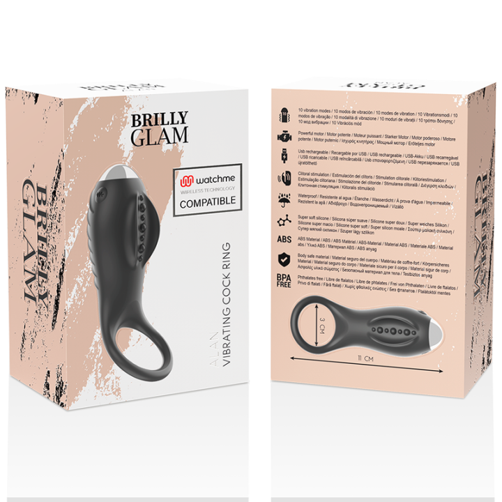 Alan Cock Ring Watchme Kompatibel mit Drahtloser Technologie von Brilly Glam | Fesselliebe.de