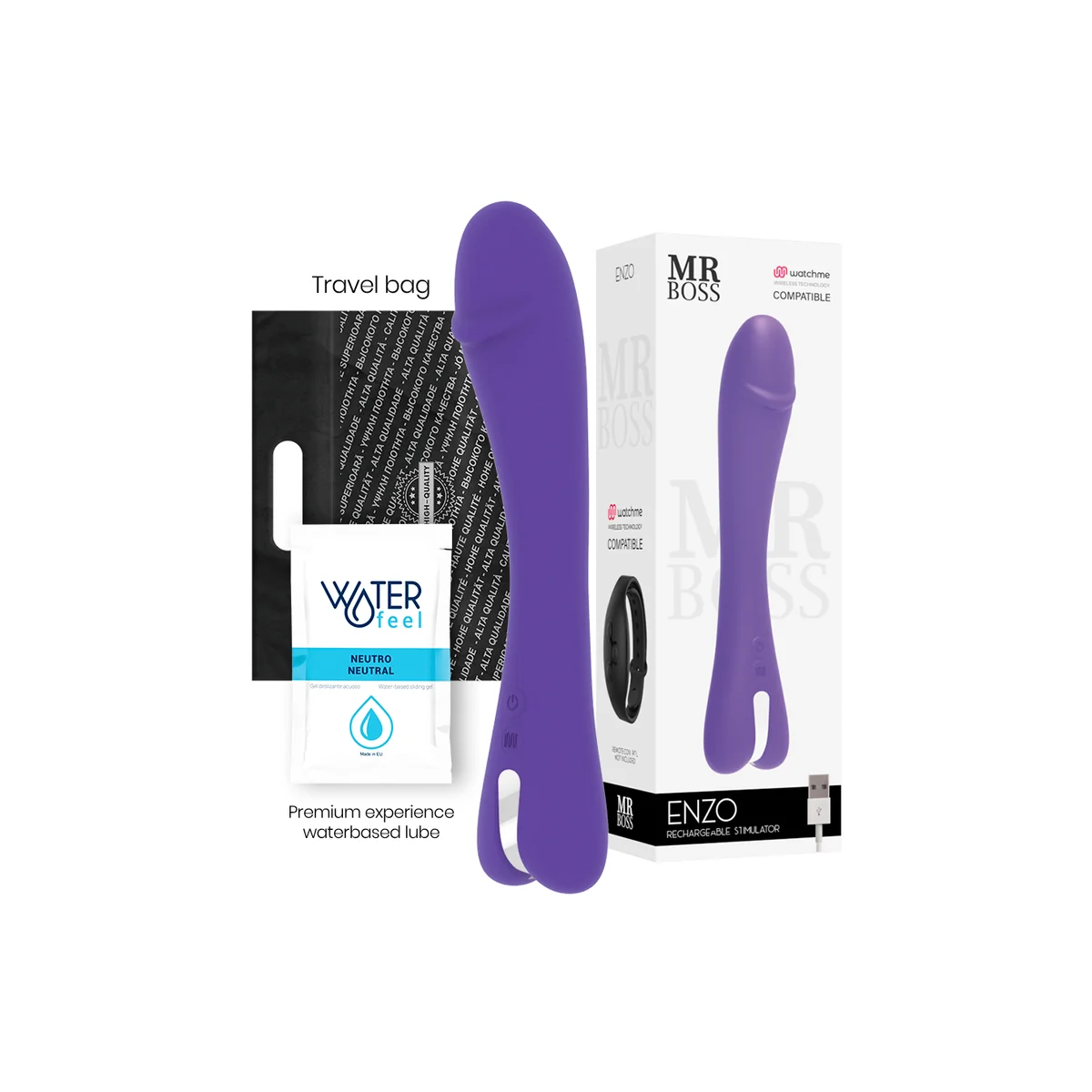 Enzo Vibrator Watchme Drahtlos-Technologie Kompatibel von Mr, Boss | Fesselliebe.de