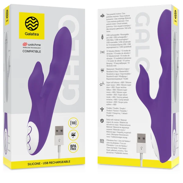Galo Lilac Vibrator Kompatibel mit Watchme Wireless Technology von Galatea | Fesselliebe.de