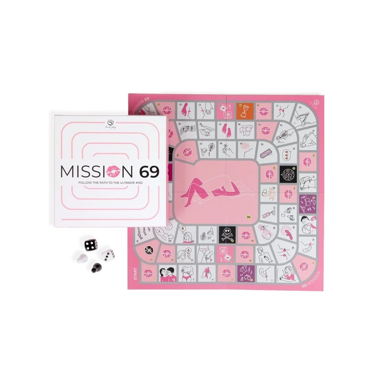Brettspiel für Paare "MISSION 69" von Secretplay 100% Games