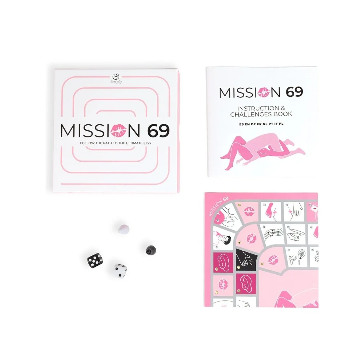 Brettspiel für Paare "MISSION 69" von Secretplay 100% Games